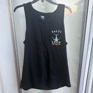 Salty Crew mens Black Tank with Logo size large